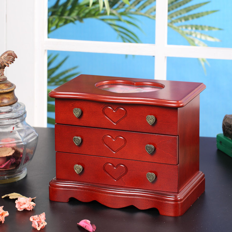 Wildon Home® Valentine Heart Jewelry Box Wayfair